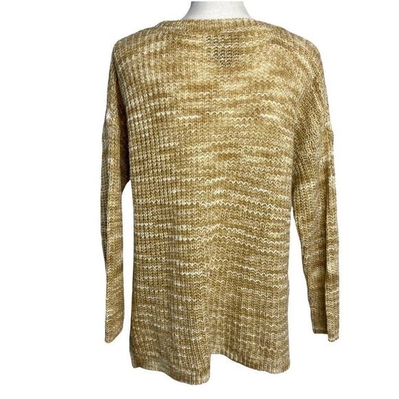 Harlowe & Graham Womens Knit Sweater XS Brown Beige Long Sleeve - Picture 2 of 8